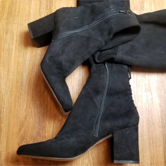 Aldo Adessi Suede Over Knee Fashion Boots 8.5 - Picture 5 of 9